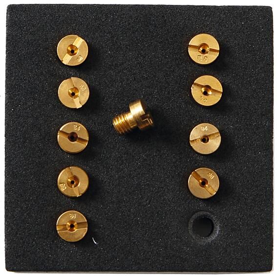 Naraku hoofdsproeier set m5 . main nozzle set m5 china 4-stroke 125cc