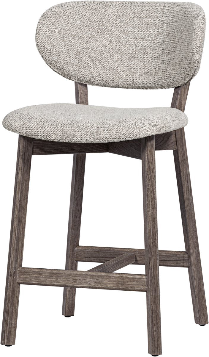 Woood udar barstoel met houten frame - hout - bruin - 94x51x58