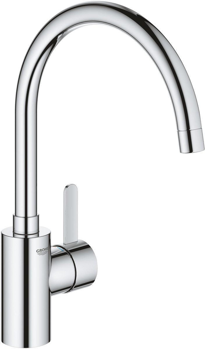 Grohe via cosmopolitan keukenmengkraan - hoge uitloop - draaibaar 150° - chroom