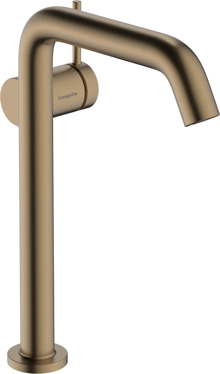 Hansgrohe tecturis s - wastafelkraan - ééngreeps bediening - coolstart energiebesparend - met afvoerplug - 240mm maat - brushed bronze