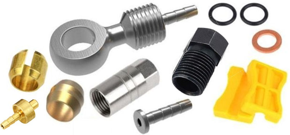 Adapterset voor hydraulische remleiding passend Shimano BH90