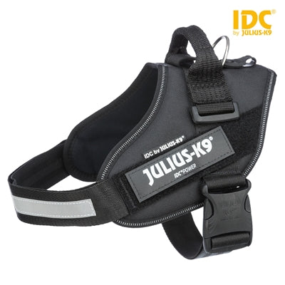 Julius k9 Idc powerharnastuig voor labels zwart