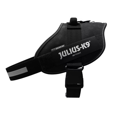 Julius k9 Idc powerharnastuig voor labels zwart