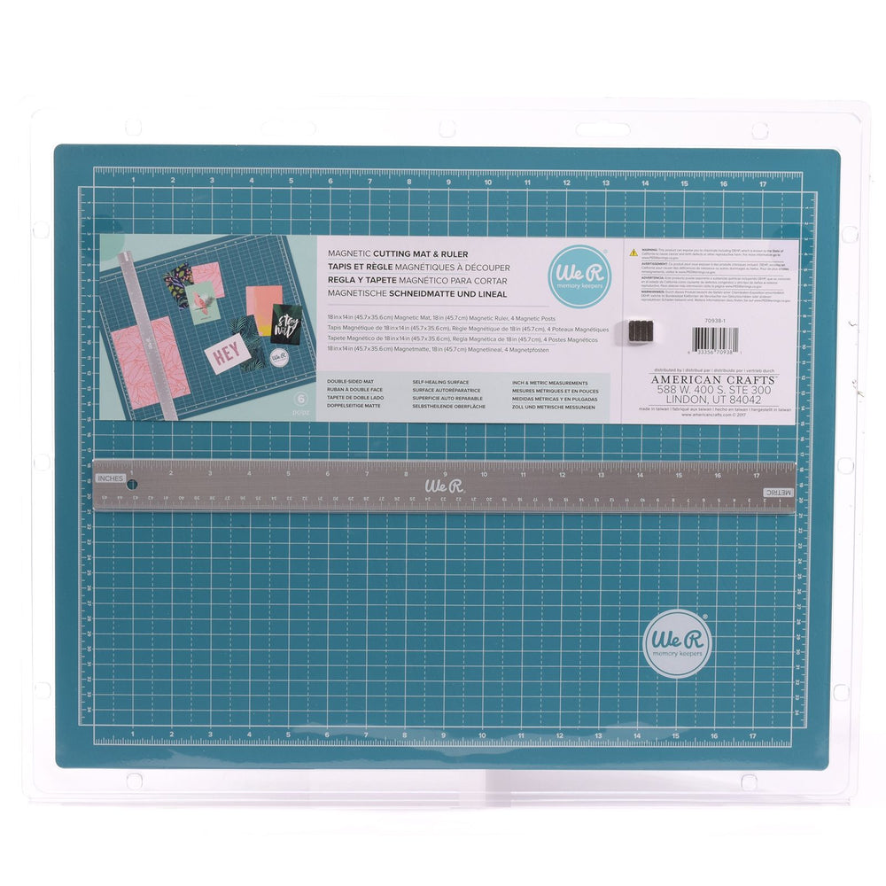 We r makers • magnetic cutting mat ruler