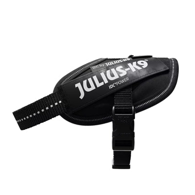 Julius k9 Idc powerharnastuig voor labels zwart
