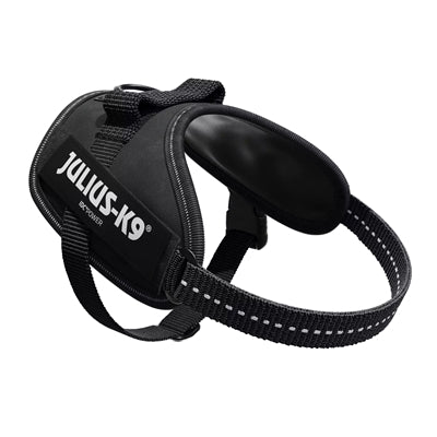 Julius k9 Idc powerharnastuig voor labels zwart