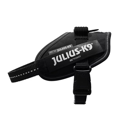 Julius k9 Idc powerharnastuig voor labels zwart