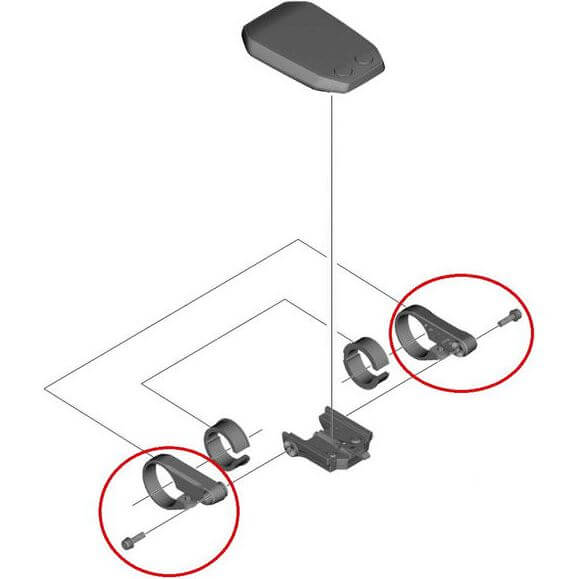 Shimano displayhouder steun l+r steps sc-e6010