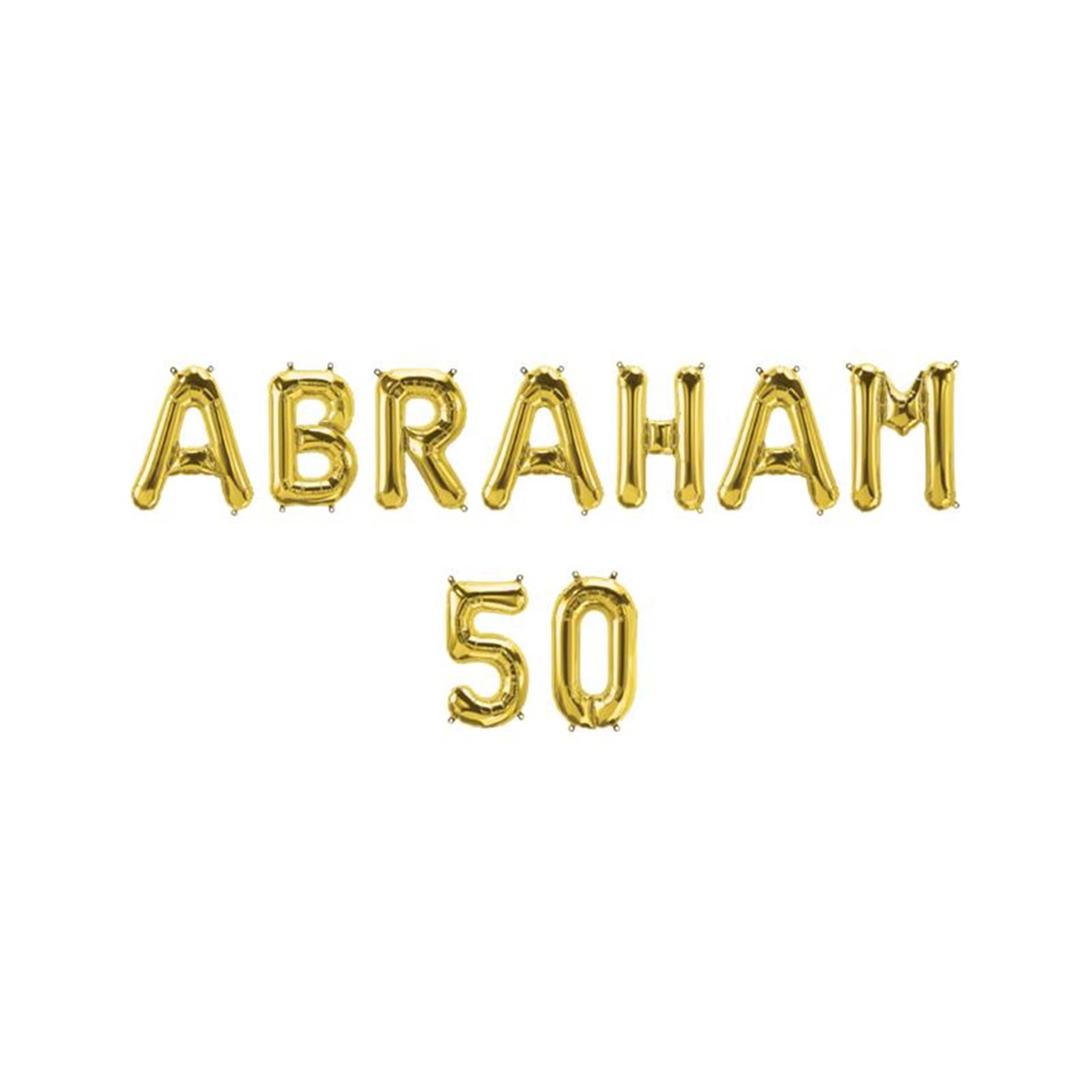 Paperdreams folie ballon slinger - abraham 50