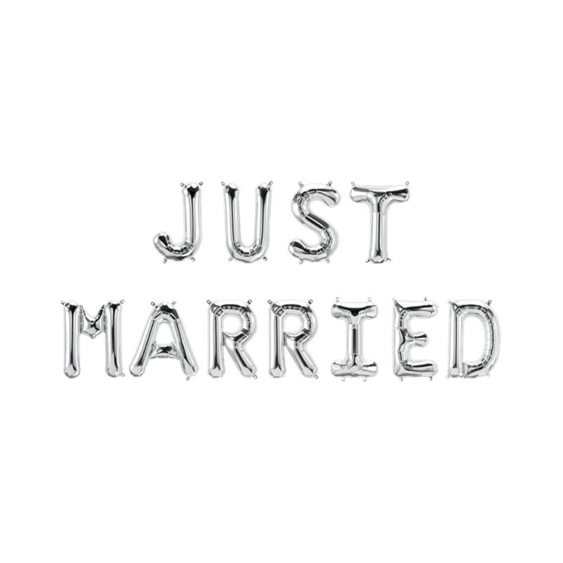 Paperdreams folie ballon slinger - just married