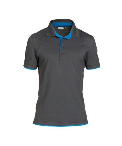 Dassy polo orbital grijs azuurblauw xxl