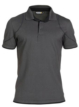 Dassy polo orbital grijs zwart m