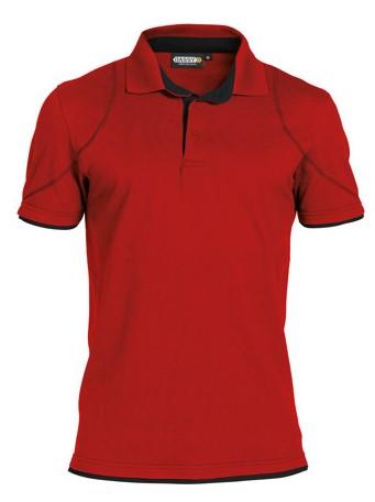 Dassy polo orbital rood zwart xl