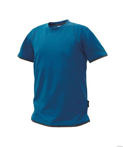 Dassy t-shirt kinetic azuurblauw grijs l