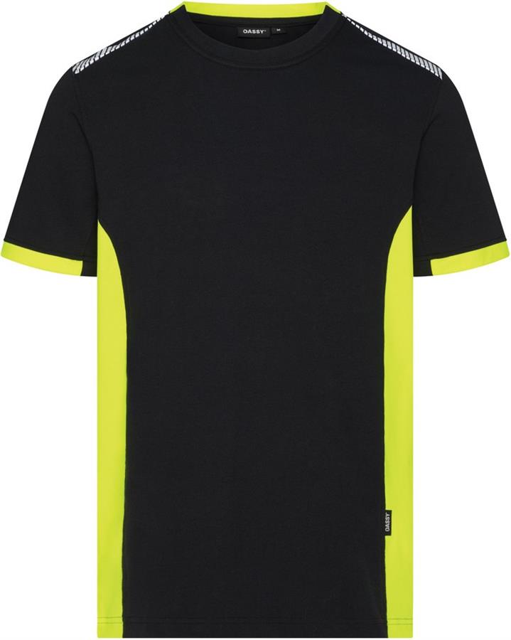 Dassy polo veracruz nachtblauw fluogeel xl