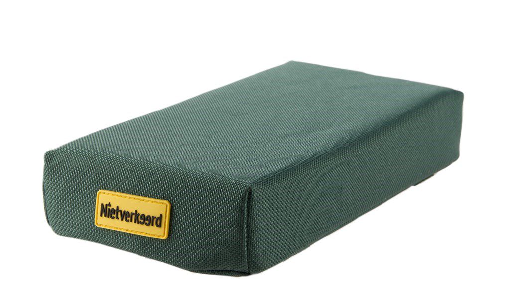 Cushion with carrier dark green