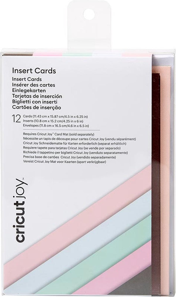 Cricut joy insert cards kaartenset meerdere kleuren, pastel