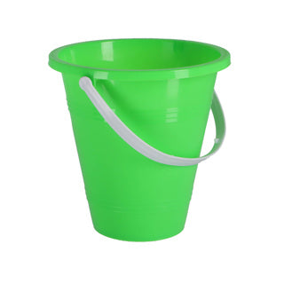 Overige merken emmer met handvat assorti oranje, groen, geel en blauw | 6 stuks