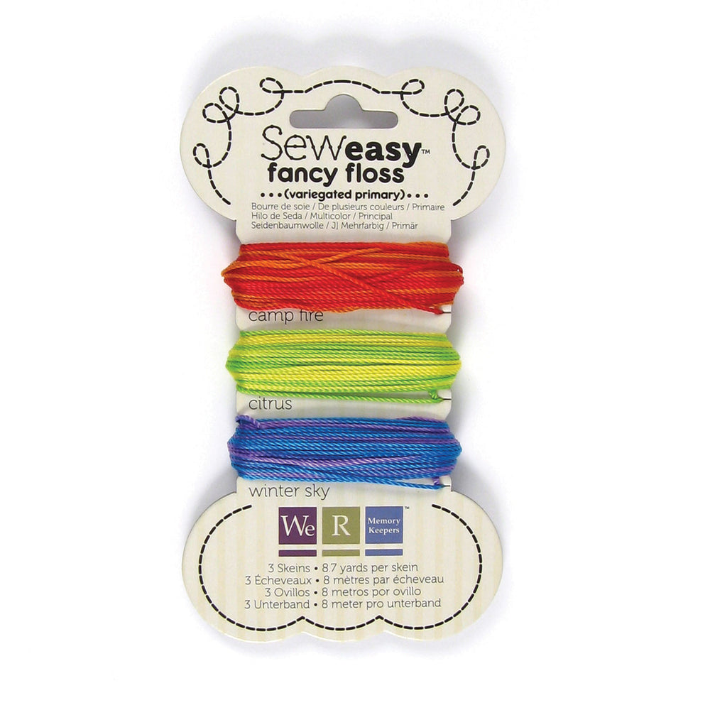 We r makers • sew easy fancy floss variegated primary