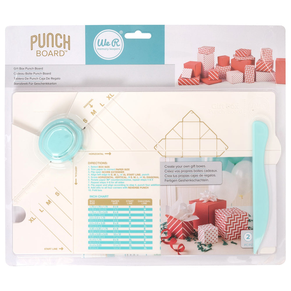 We r makers • gift box punch board