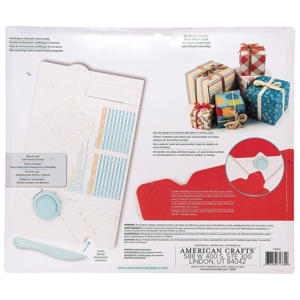 We r makers • gift box punch board