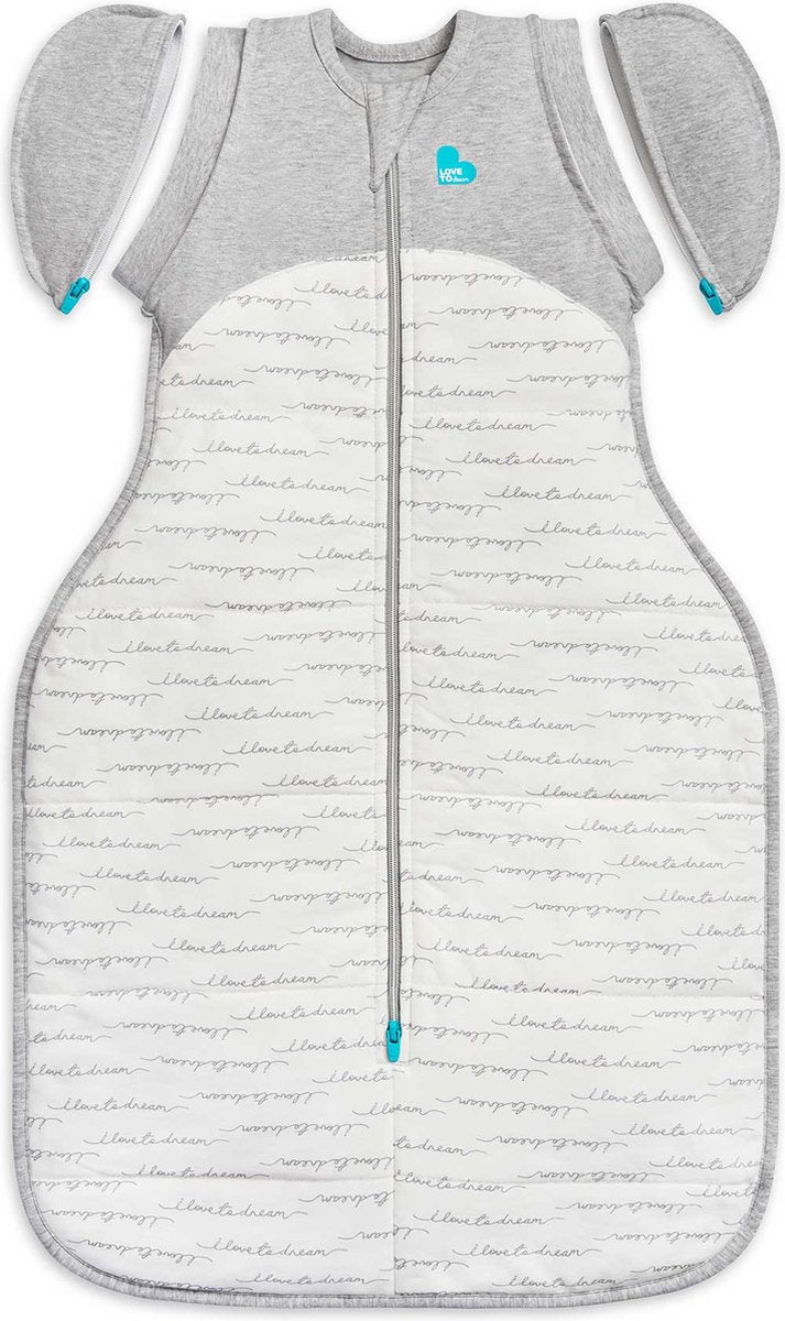 Love to dream ™ babyslaapzak swaddle up™ - inbakeren afbouwen - baby 3-6 maanden - 6-8.5 kg - winter - white