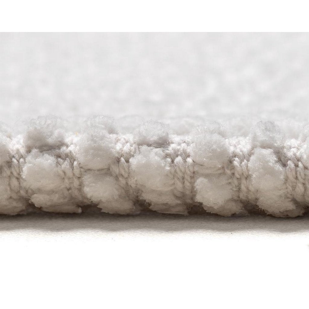 Wicotex klassieke gevlochten bidetmat 50x60 cm wit