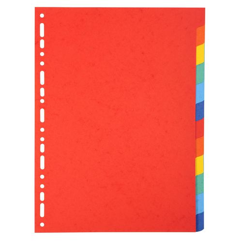 Tabbladen exacompta 2012e kleurenassortiment a4 karton