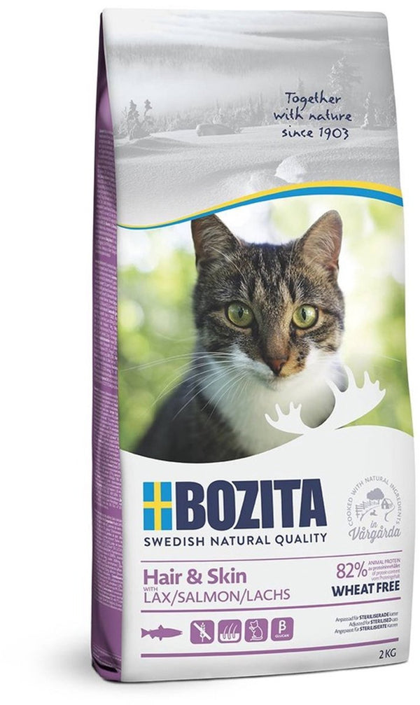 Bozita feline sensitive hair skin 2 kg - kat