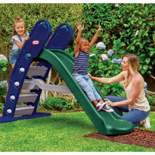 Little tikes glijbaan reuzenglijbaan groen met blauw