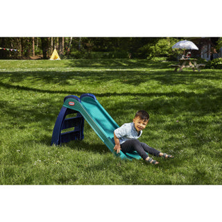 Little tikes eerste glijbaan 110 cm blauw groen