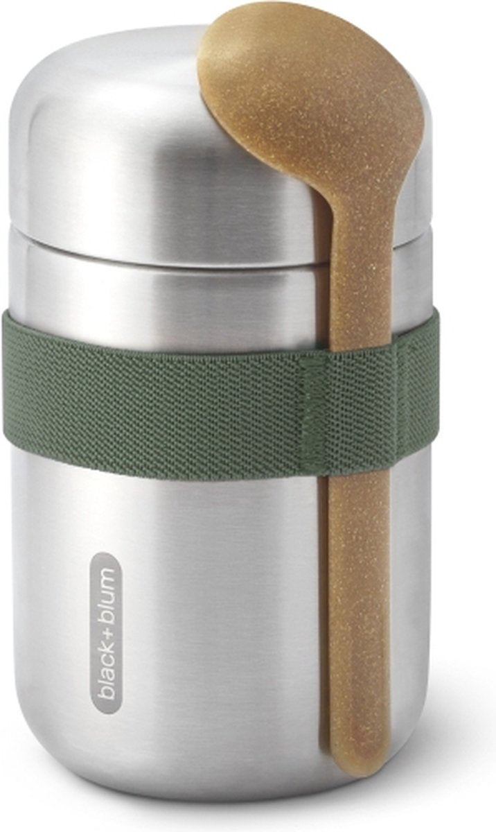 Black blum black+blum rvs thermos voedselcontainer - 400ml - groen