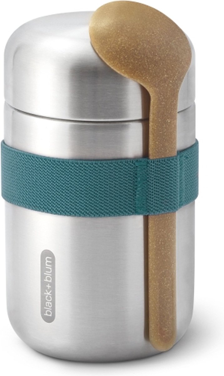 Black blum black+blum rvs thermos voedselcontainer - 400ml - blauw