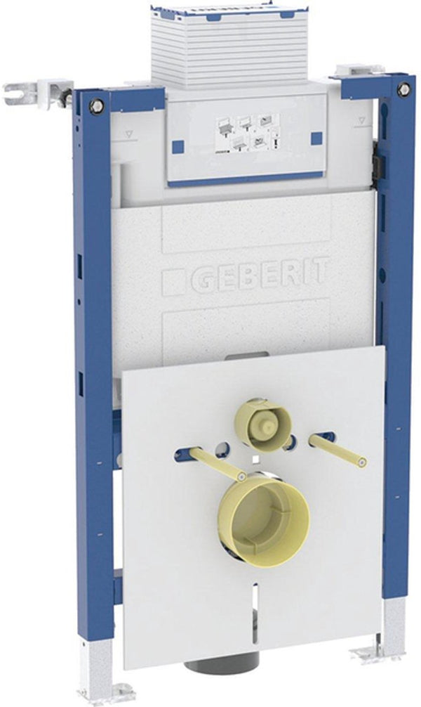 Geberit duofix omega inbouwreservoir - 82cm - voor wand wc - met omega inbouwreservoir - 12cm - blauw
