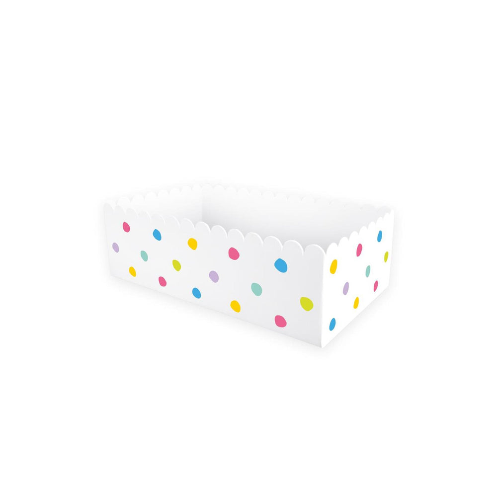 Paperdreams snack doosjes - party dots- papier 6 -delig 14x8x4,5cm