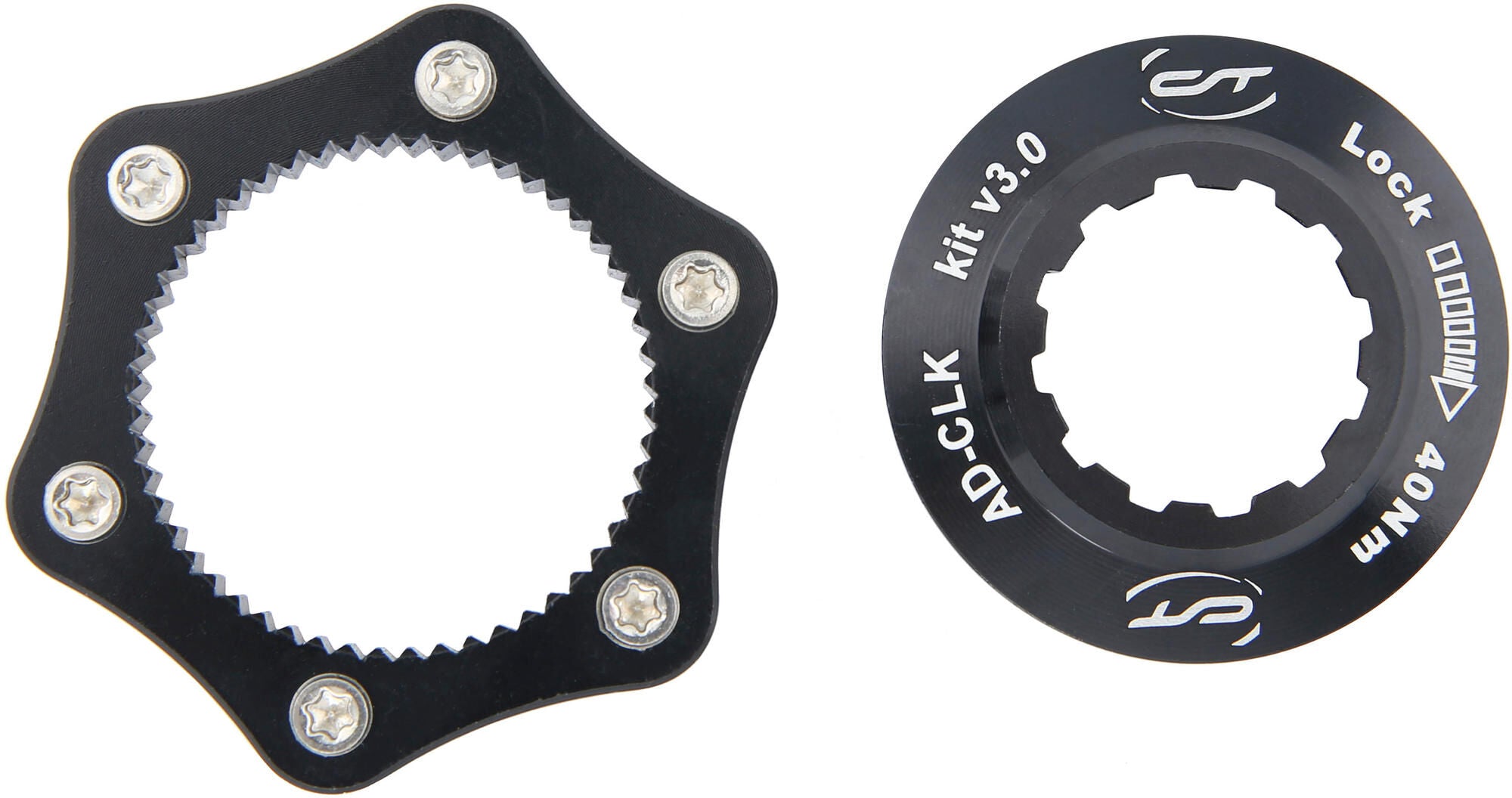 Contec remschijf adapter cda-cl ct disc brake adapter cda-cl center lock black