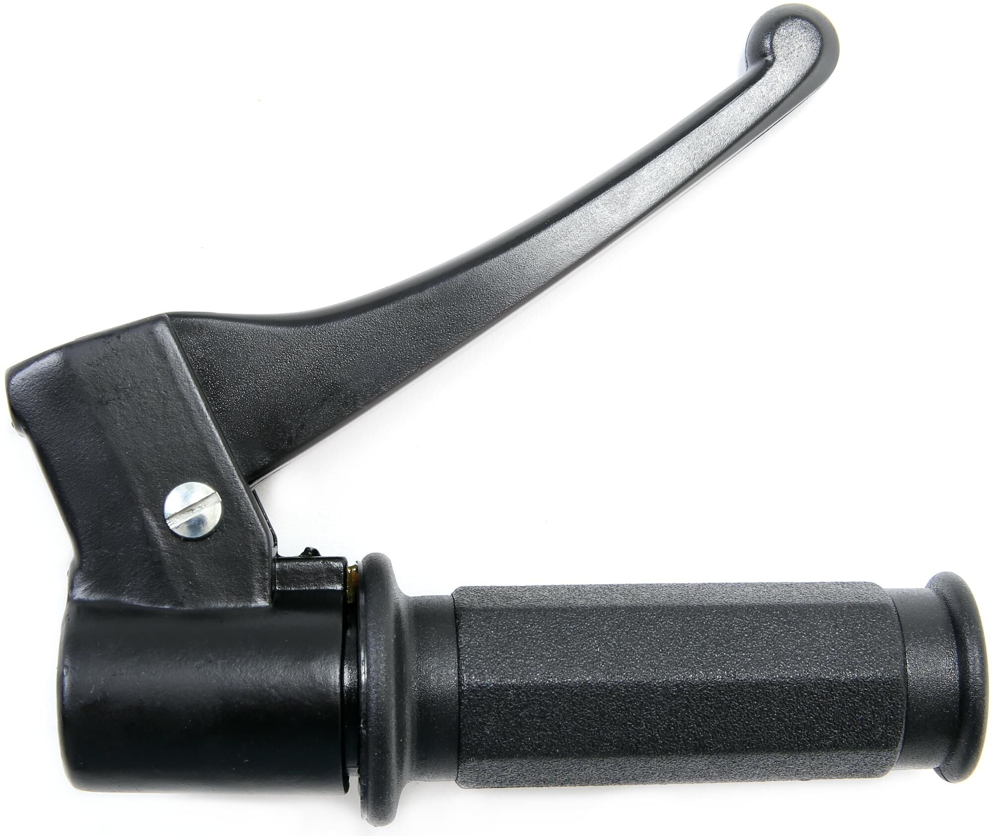 Domino gasgreep compl., met plastichandel, zwart throttle grips alu sw 1-pull, brake leve