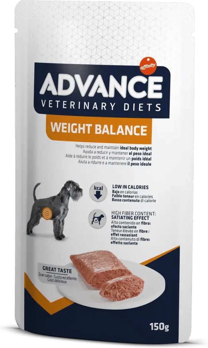 Advance Veterinary dieet voor een evenwichtig gewicht van de hond