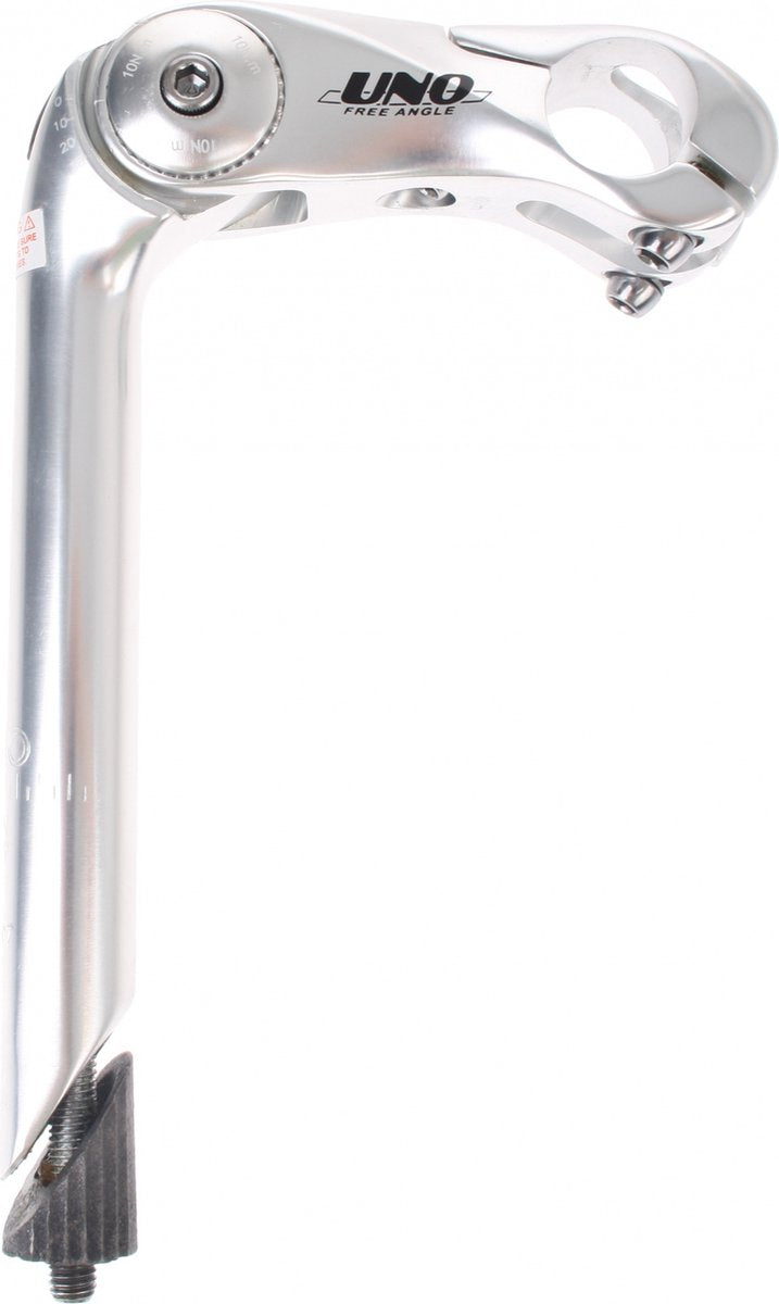 Stuurpen verstelbaar 110mm x 22,2mm- Zilver