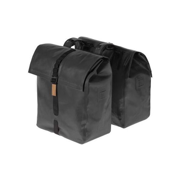 Basil Urban Dry dubbele fietstas, waterdicht, 50L, mat zwart