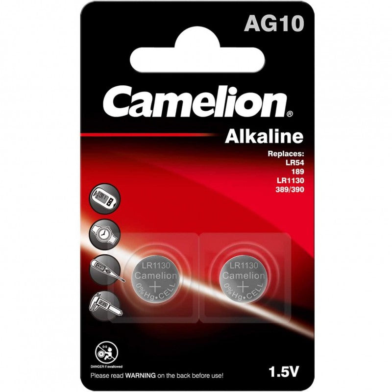 Camelion ag10 alkaline batterij lr54 per 2 stuks