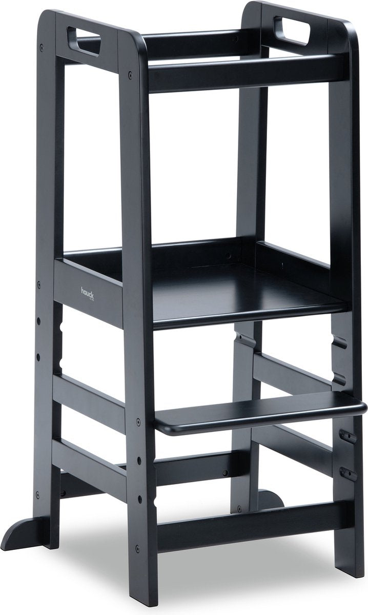 Hauck learn n explore - leertoren - opstapje - fsc® mix gecertificeerd beukenhout - black