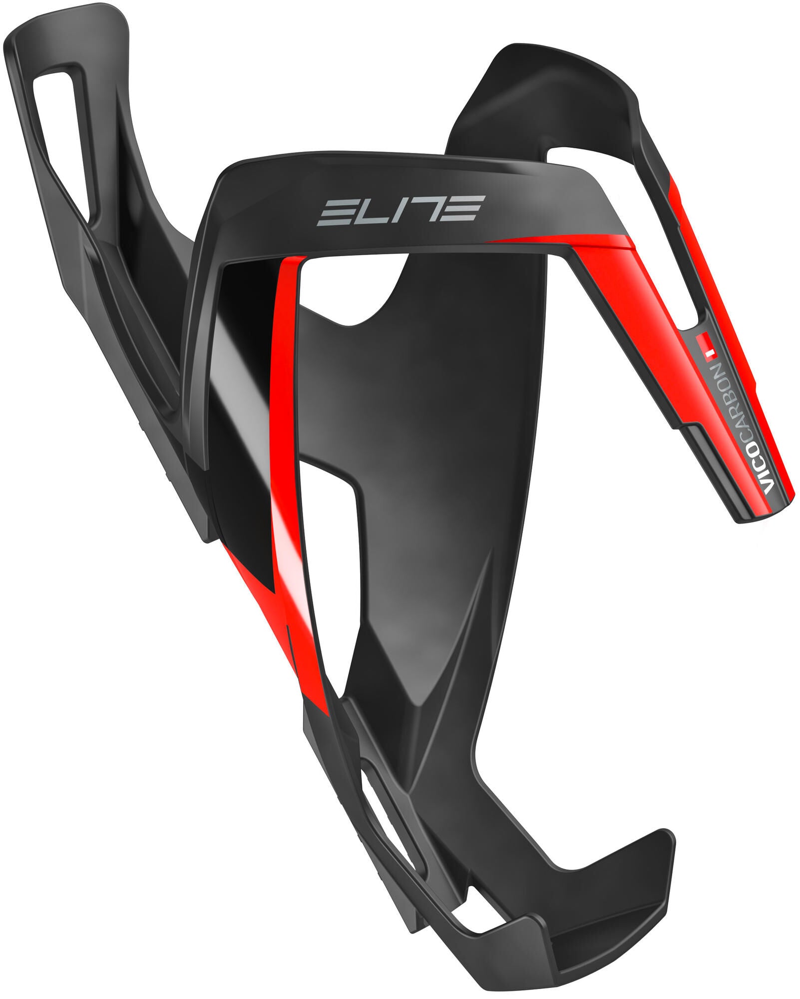 Elite bidonhouder vico carbon bottle cage vico carbon matt red