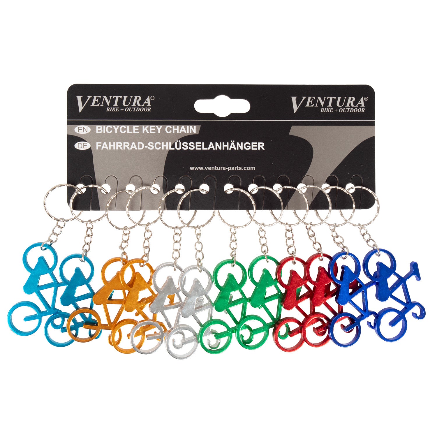 Porte-clés vélo en aluminium (12 pièces)