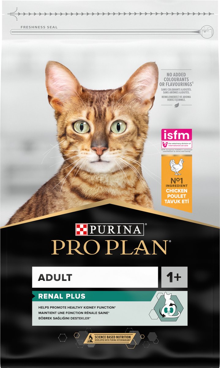 Pro plan adult renal plus - katten droogvoer - kip - 10 kg