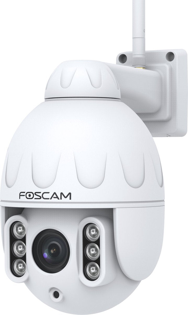 Foscam sd4 beveiligingscamera - buitencamera - 4x zoom - full hd - 4mp - pan tilt zoom - nachtzicht 50m - wit