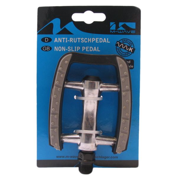 Plate-forme Pédale Vélo De Ville Antidérapant 9 16 Pouces Gris Ensemble