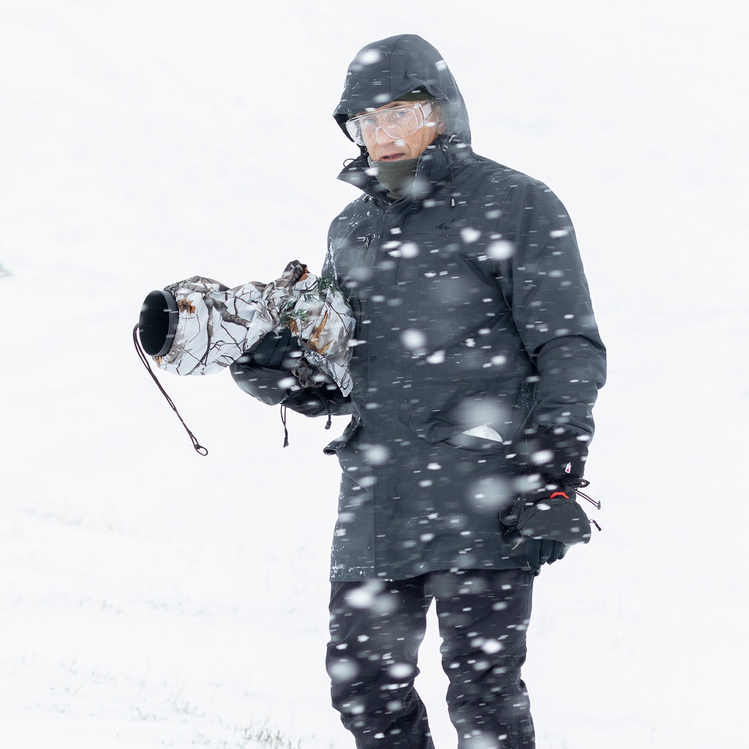 Buteo fototoestel regenhoes 1 sneeuw