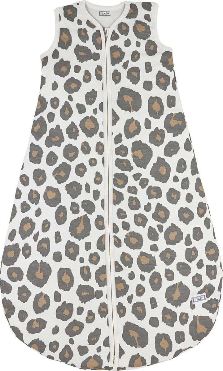 Meyco baby panter baby slaapzak rond gevoerd - neutral - 86cm - 2.5 tog