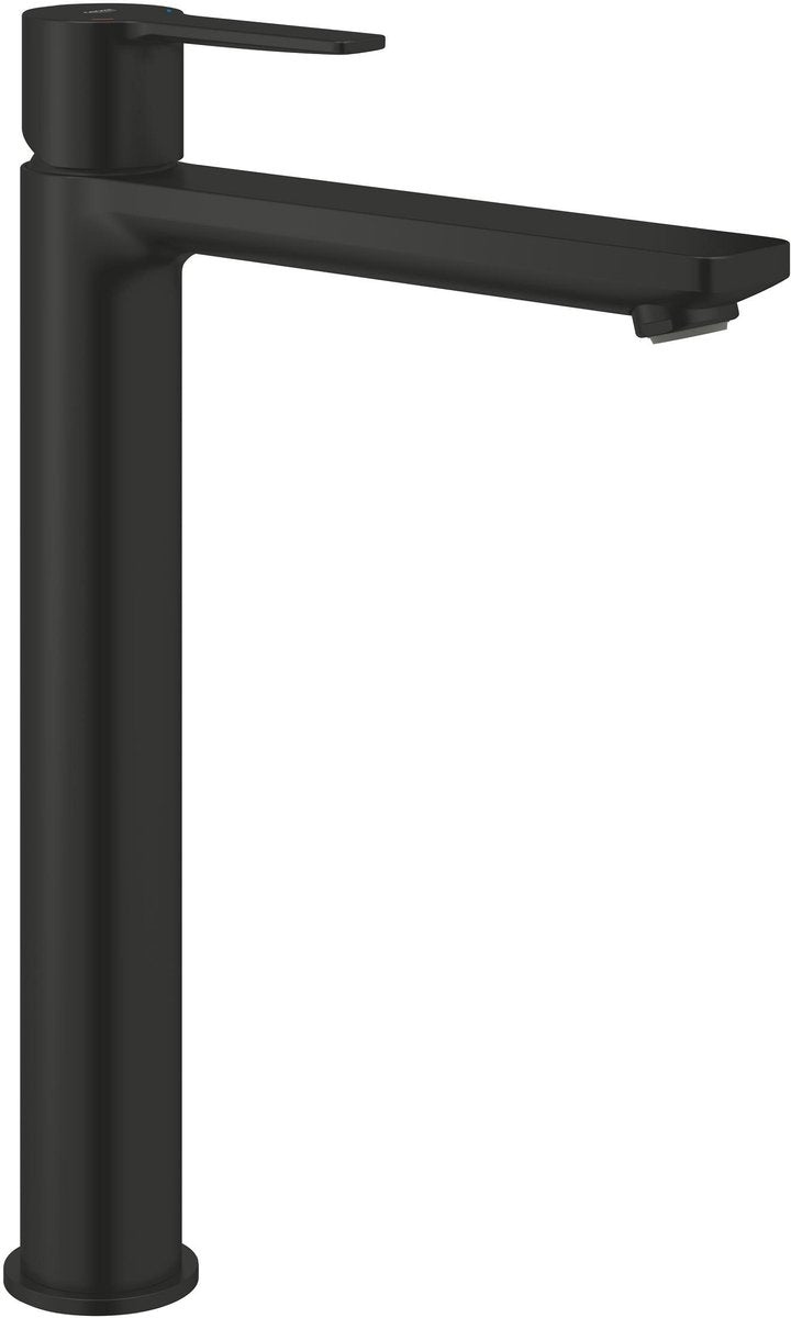 Grohe lineare new xl-size opzetwastafelmengkraan – voor waskommen – ecojoy – fastfixation plus – matte black